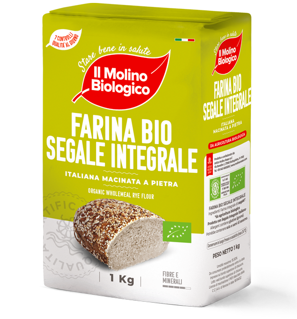 Farina di SEGALE Integrale, 61,72 once/1,7 kg, macinata grossa, farina da  forno Brad -  Italia
